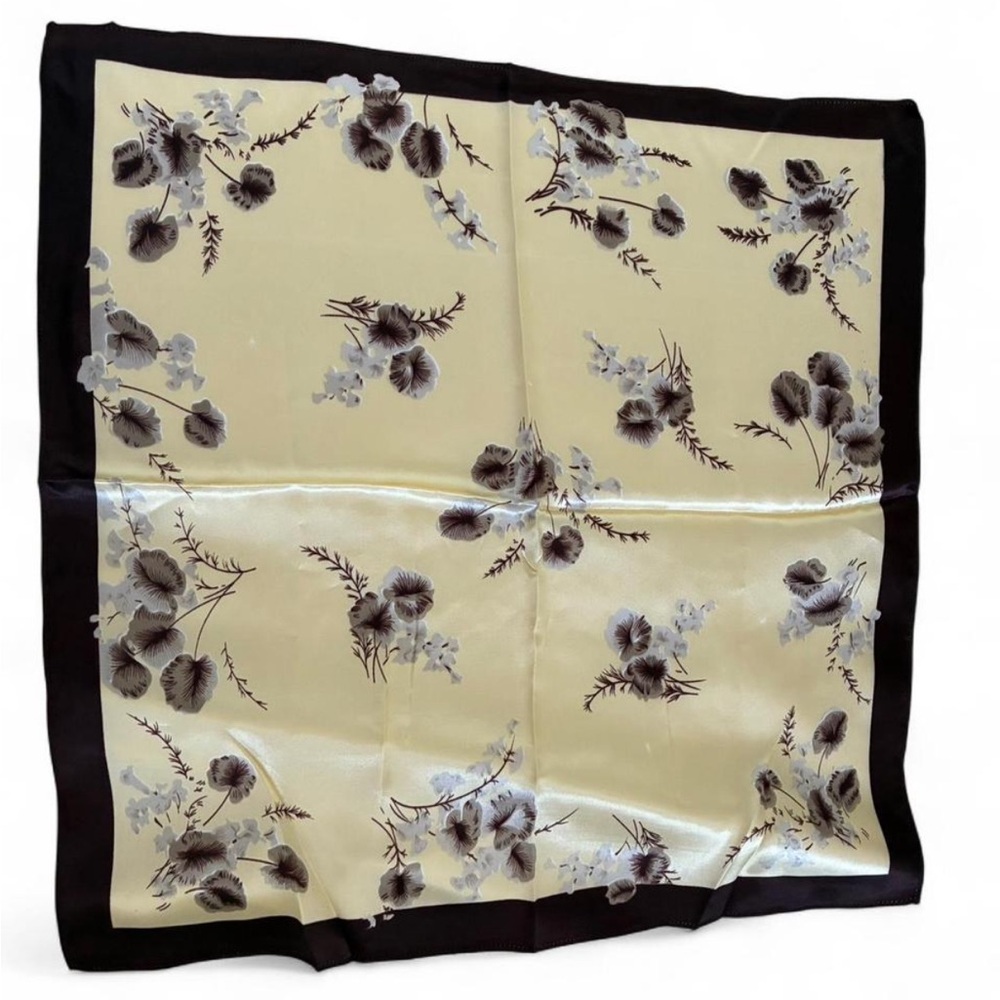 Silk floral print square scarf/wrap Brand New